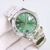 Высококачественные мужские часы Mint Green Dial 41 -мм светящегося маленького окна