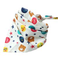OC-KR B001# Baby-Spucktücher, Cartoon-Baumwolle, bedruckt, dreieckiger Schal, Spitze, gemischt, Großhandel mit Mutter- und Babyprodukten