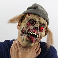 Halloween máscara de brinquedo de brinquedo zumbi máscara de látex atacado personalizado monster monster cabeça capa para decoração aldult