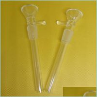 Otros accesorios para fumar 14 mm Male transparente Pyrex Glass Smoking Glass con 2 pulgadas a 4.5 pulgadas Filtro de ca￭da del sistema de clavos Junta para bong dhozs