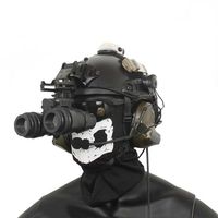 Bisiklet kaskları taktik bir pvs-15 nvg gece görüş gözlüğü kukla model alüminyum kask montajı 1 set202g