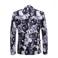 Trajes para hombres 2022 Masculino retro vintage arte casual blazer patrón de belleza Diseño impreso para hombres