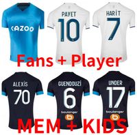 22 23 Milik Alexis Soccer Jerseys 2022 2023 Marselha Maillot Foot Clauss sob Bakambu Gerson Payet Camisas de futebol masculino Kit Kit Guendouzi