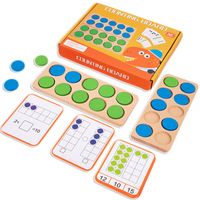 Lernen Spielzeug hölzern zehn Frame Mathematikspielzeug Vorschule Mathematik Manipulative Zahlen Sinn kontert