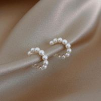 Boucles d'oreilles Kpop Clip de manchette d'oreille perle simple pour les femmes joker esthétique fausse boucle d'oreille d'oreille y2k accessoires de mariage bijoux de fête de mariage