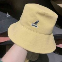 Cappelli da bordo avaro marchio di moda con cappelli da secchio ricamato per canguro per donne per tutta il mese per la protezione solare per la protezione da sola per la spiaggia estiva della spiaggia estiva T220914