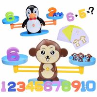 Lernen Spielzeug Montessori Math Spielzeug Digital Monkey Balance Scale Bildungsmathematikausgleichskala Number Brettspiel Kinder Lernen Spielzeug 220908