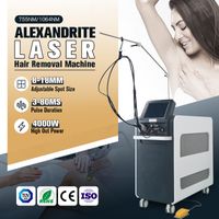 Máquina de laser de Alexandrite vertical 755nm Diodo Lazer Remoção de cabelo Brasileiro Uso de 1064nm Equipamento de beleza Sistema de refrigeração perfeita