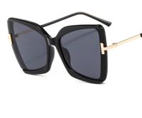 Sonnenbrille 2022 Vintage Damen Großer Rahmen T-Form Sonnenbrille Frauen Cat Eye Mode Männer UV400