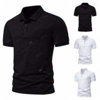 Мужские Polos 2022 Европейский размер летняя мужская мода печать повседневная спортивная футболка с короткими рукавами