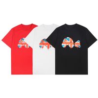 22SS Mens Designer Tide T Shirts Top Chox Letter Palmh Manga corta Camiseta informal de gran tama￱o Loos