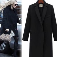 Fashion new woolen coat Women' s Wool Blends jackets Eur...