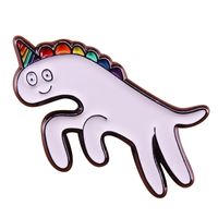 Otros accesorios de moda El broche de arco iris unicornio que ayuda a agregar un toque de orgullo a su ropa diaria. Deja que sea tu ￡ngel guardi￡n