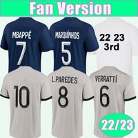 22 23 maillots de football Mbappe Verratti pour hommes