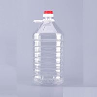 Упаковочные бутылки Безопасные доступные доступные бутылки для упаковки масла 5 л Прозрачные питомные бутылки с утолщенным пластиковым жидким контейнером вино stora dhti0