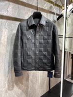 Outono inverno jaqueta masculina moda de moda de costura xadrez jackets preto jaqueta de luxo de luxo de luxo de luxo