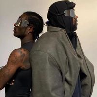 Gümüş Güneş Gözlüğü Kanye Moda Hip Hop Street Aksesuarları Erkekler ve Kadınlar
