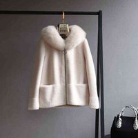 Women' s Fur Faux 2022 Brand Real Coat Winter Jacket Wom...