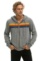 Мужские толстовки толстовок Rainbow Stripe Splicing Whiphirt с длинным рукавом на молнии карманная пальто Весна осень повседневная тонкая модная куртка одежда