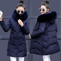 Женский пакет на зимний куртке теплый женский долговый меховой воротник Большой размер 7xl пальто 220913