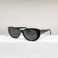 Black Oval Sunglasses Dark Grey 316 Women Men Cateye Shape G...