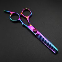 Professionelle 6 -Zoll -Haarschere, die Friseur ausd￼nnen Haarscherescheren -Werkzeuge viele verschiedene Stil und Farbe zum Auswahl