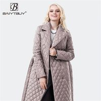 Women' s Down Parkas BAIYTBUY spring cotton quilted long...