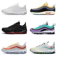 2022 Classic 97 Sean Wotherspoon 97S Mens Running Sapatos Vaporos Triple Branco Black Golf Nrg Lucky and Good MSCHF X INRI JESUS