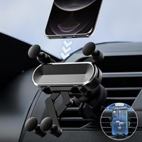 Support de voiture Gravity pour le t￩l￩chargement Air Vent Mobile Stand Smartphone GPS Prise en charge de l'iPhone 13 12 Pro Max Huawei Xiaomi Samsung