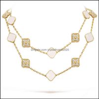 Collares colgantes joyas de lujo mujeres pendiente regalos regalos de boda nupcial cadenas para ni￱as170u entrega de ca￭da 2021 colgante colgante66 otv7w