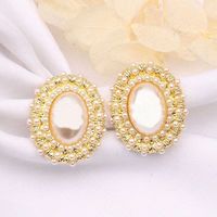 23SS 20style Fashion Mixed Simple 18k Gold Gold Plodato 925 Silver Silver Geometric Famous Crystal Rhinestone Pearl Earring Jewerlry