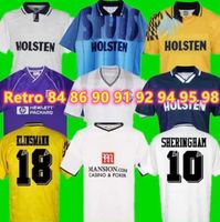 Tottenham Retro Soccer Jersey 1982 1986 1990 1990 1992 1998 1999 Spurs Klinsmann Gascoigne Anderton Sheringham 83 84 86 90 91 92 94 95 98 Classic Vintage Shirt deforms