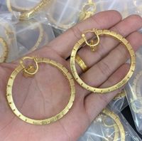 Designer jewelry Hoop Huggie Circle exaggerate Earrings wome...