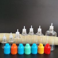 Plastik Eliquid şişe 5ml 10ml 15ml 20ml 30ml 50ml Pet Çocuk geçirmez Şişeler