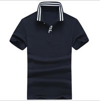 Erkek Polos Moda Klasik Düz Renkli Markalı Erkekler Polo Gömlek Erkek Kavur Kısa Kollu T-Shirt Pamuk Nefes Alabilir Tees Boyut M-XXL