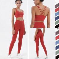 Yoga -Outfit Push Up gepolstert Fitnessfitness BRAs Crop Tops Frauen Nylon Top -Sportarten mit abnehmbaren Pads