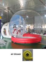 4x3m 5x3m Delivery Attività all'aperto Giant Christmas Globe di neve gonfiabile con tunnel in vendita