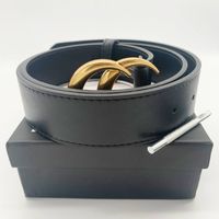 Designer Genuine Leather Belt For Women And Men High Quality 3.0cm Width  With Y Buckle Waistband Cintura Ceintures With Box From Fashionbelt88, $7