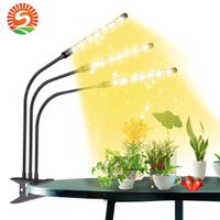 CNSUNWAY LED Kapalı Bitkiler için Işık 198 LEDS Bitki Tam Spektrum Zamanlama Fonksiyonu ile Işıklar 9 Dimmable 360 ​​° ayarlanabilir Poopeneck 4 Anahtar Modları
