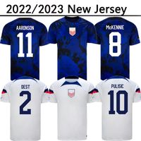 2022 2023 USAS Soccer Jerseys Custom PULISIC MCKENNIE home A...