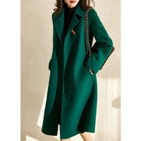Kadınlar kürk sahte sonbahar ve kış kalın beyaz taklit yün orta uzunlukta pelerin ceket mizaç ceketi 220915