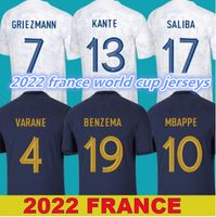 BENZEMA French soccer jersey 2022 2023 MBAPPE GRIEZMANN POGBA 22 23 Men jerseys KIMPEMBE FEKIR maillot shirt hommes Kante Maillots de football SIZE S-4XL