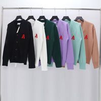 Herfst vesttrui voor heren designer truien met hart- en letter borduurwerk lente gebreide hoodies unisex sweatshirts kleding 6 kleuren