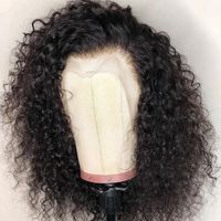 Brasileiro Wave Deep Curly Lace Front Wig 100% Unidade de cabelo humano 16-28 polegadas Peruca de renda cheia para mulheres negras