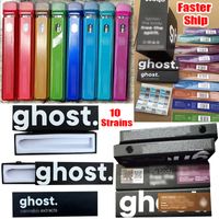 10 Strains Ghost Disposable Vape Pen E Cigarette 1ml Recharg...