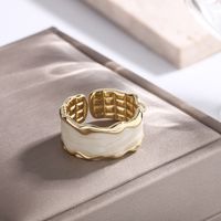 Anéis Ropuhov 2021 Nova agulha prateada coreana coreana Padrão de onda de onda anel de moda insere jóias por atacado