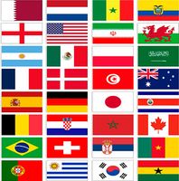SJB Dünya Kupası 32 Ülke Bayrakları 3x5 ft 2022 Futbol Kupası Futbol Ulusal Afiş Kalın Daha Polyester Tuval Başlığı Pirinç Gromları Kapalı ve Açık Dekor