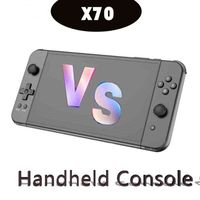 Jogadores de jogos portáteis Portable X70 Handheld Game Player 7 polegadas HD Screen Retro Handheld Game Console PS MD Video Games Consoles HD TV Out Gaming Player T220916
