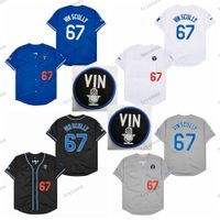 Mens Vintage LA 67 Vin Scully Baseball Jerseys Voice 1950- 20...