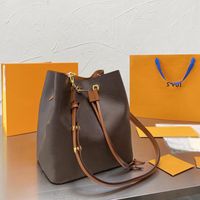 M44020 M44021 Neonoe Bucket Bag Bag Canvas Tous Handbag Closure Fashion Counter Bag Women Heal Leather Cross Body